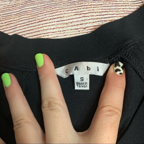 CAbi Black Long Sleeve Dress Size small - Picture 3 of 8